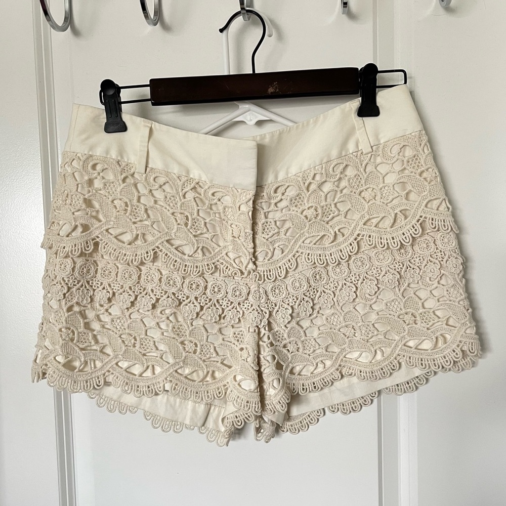 LOFT lace crochet shorts